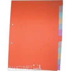 Pregradni index PVC A4 1-12